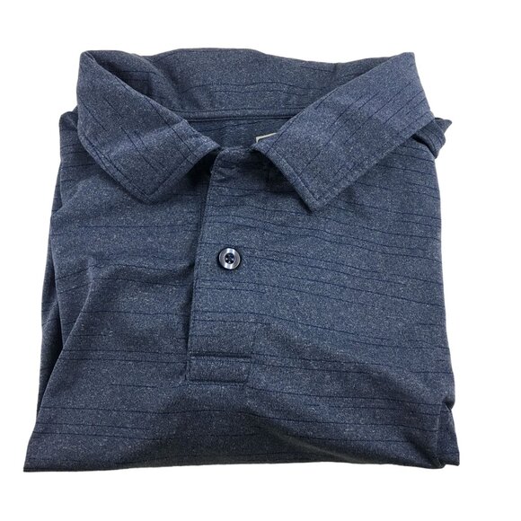 32 DEGREES COOL BLUE DASHED LINE LIGHTWEIGHT POLO MENS XL - Picture 3 of 4